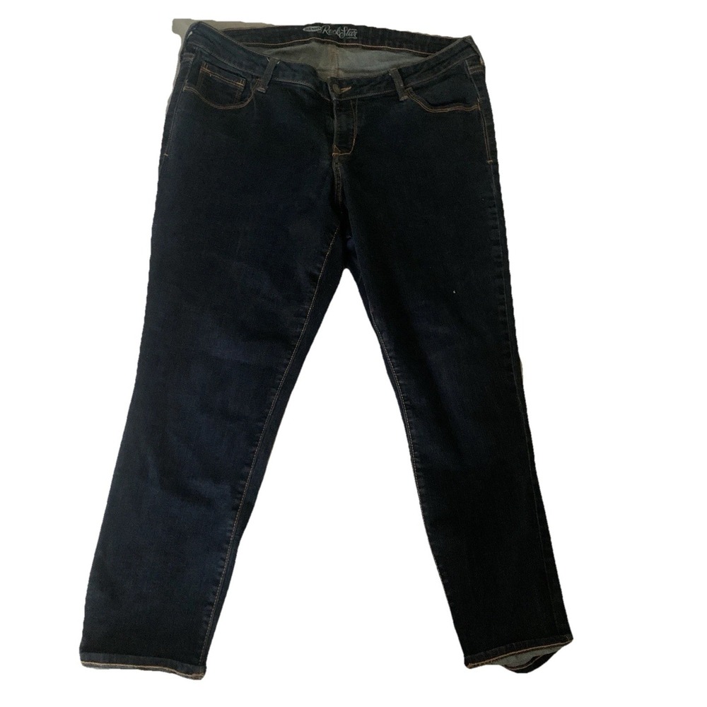 Old Navy The Rockstar Skinny Jeans Womens 18 Dark Wash Indigo Denim Stretch